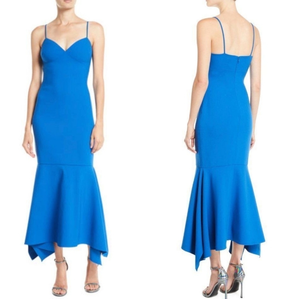 Likely Christiana Slip Gown Dress With flounce hem